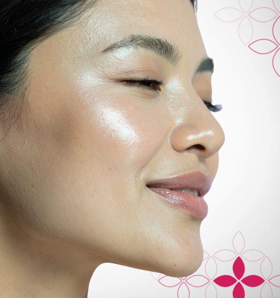 ariescence-pure-pdgf-skin-rejuvenation-cgt-aesthetics Close-up of a woman with glowing skin representing Ariessence Pure PDGF+ skin rejuvenation at CGT Aesthetics in Evergreen Park and Westmont, IL.