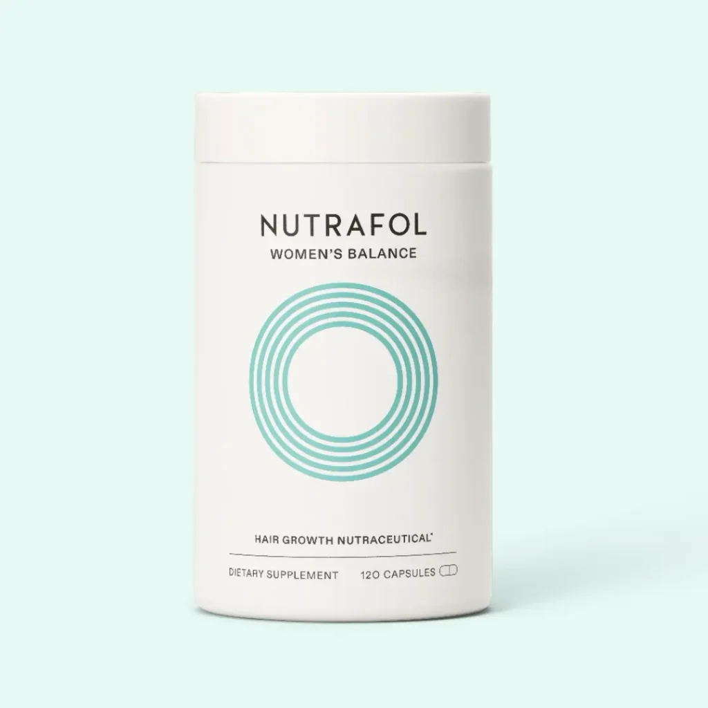 Nutrafol Women's Balance hair growth supplement designed for women over 45