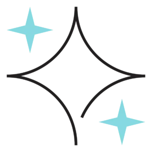 Alt text: Sparkle icon representing hydrated, glowing skin with SkinVive