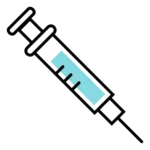 Syringe icon representing SkinVive injectable skin treatment