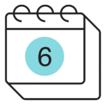 Calendar icon representing the SkinVive treatment results timeline