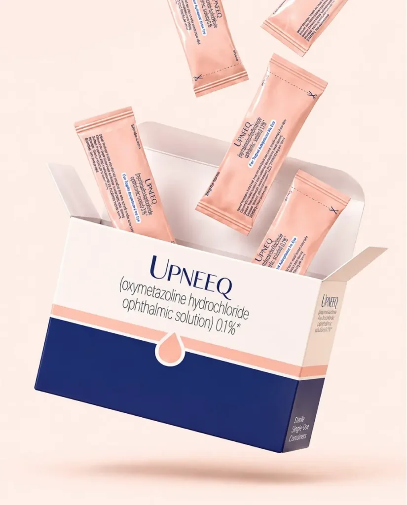 upneeq-eye-drops-prescription-treatment-droopy-eyelids Upneeq prescription eye drop product available at CGT Aesthetics in Evergreen Park and Westmont, Illinois