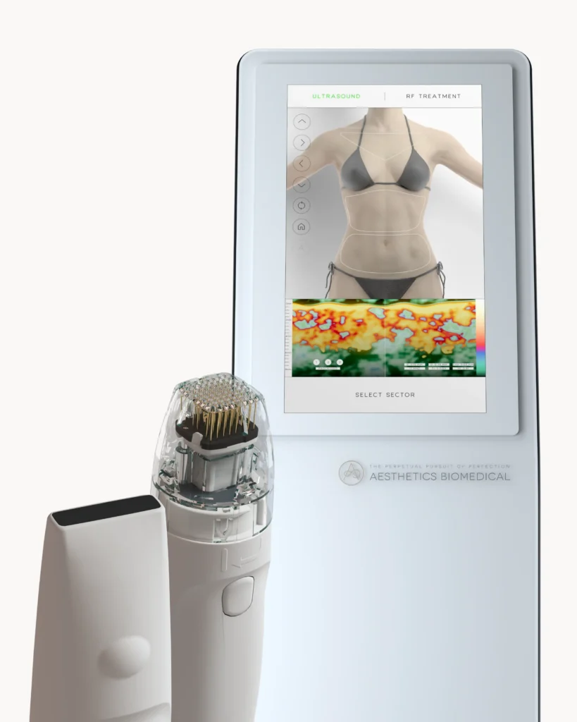 Vivace Ultra RF microneedling device used for collagen stimulation and skin rejuvenation treatments at CGT Aesthetics in Evergreen Park and Westmont, Illinois