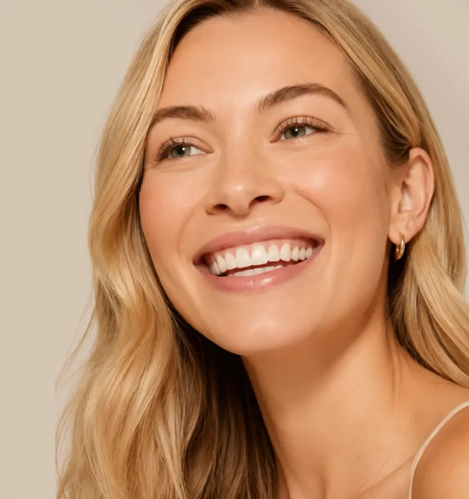botox-treatment-cgt-aesthetics-evergreen-park-westmont-il Smiling woman with glowing skin for Botox treatments at CGT Aesthetics in Evergreen Park and Westmont, IL