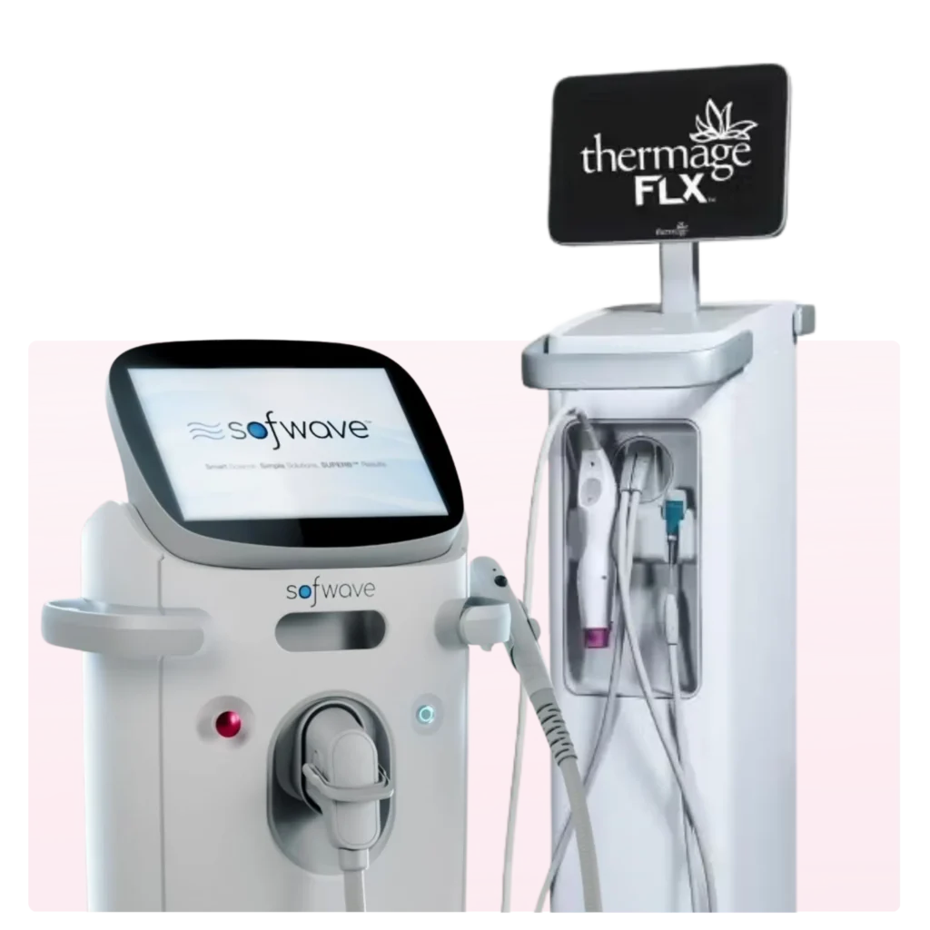 XERF compared with Sofwave and Thermage skin tightening technologies at CGT Aesthetics Westmont and Evergreen Park